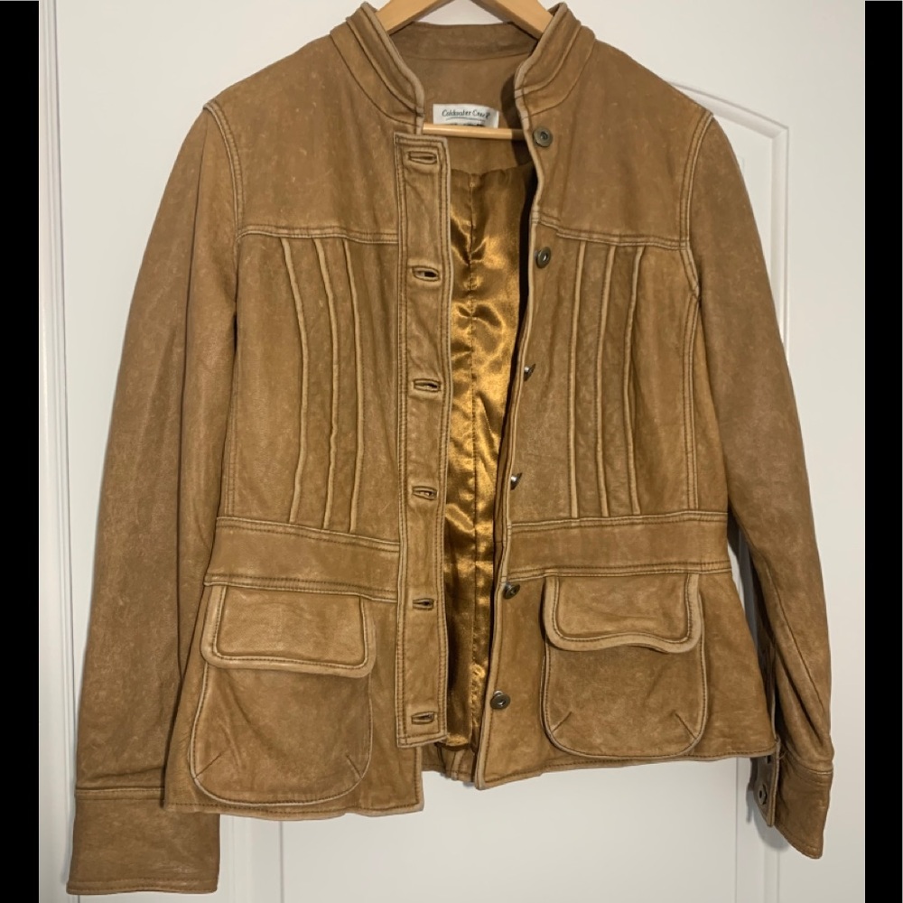 Coldwater Creek Soft Brown Leather Women’s Jacket